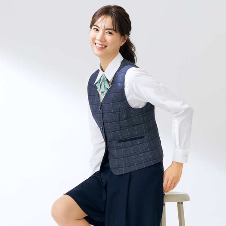 企業制服ベスト チェック