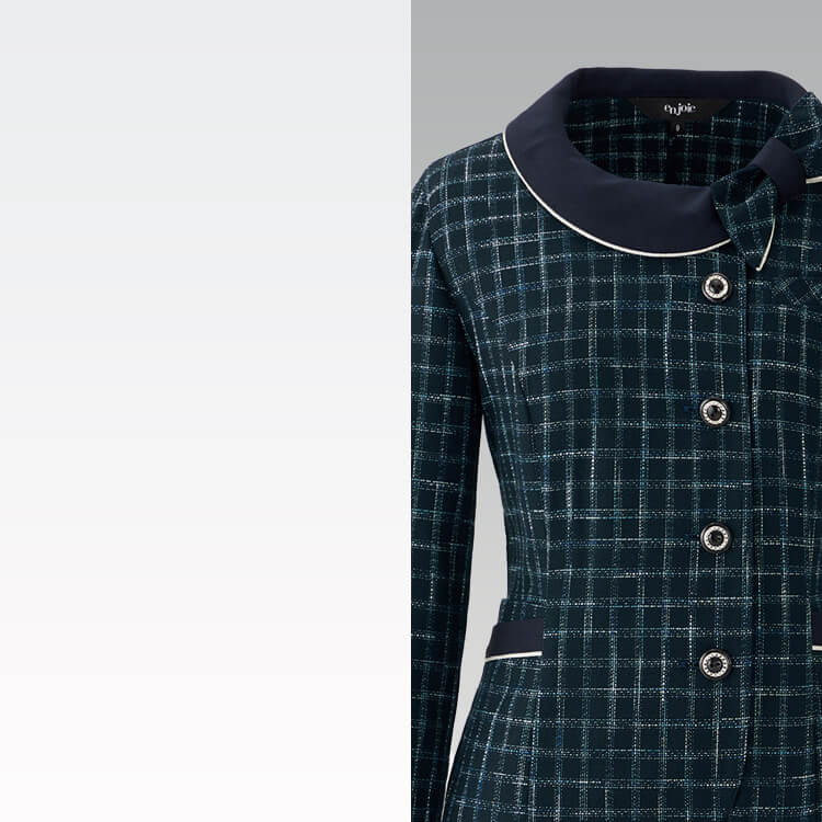 事務員ユニフォーム・長袖オーバーブラウス・柔らか素材・事務服通販