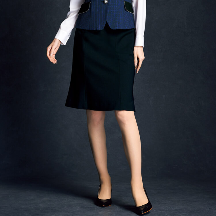 オフィススカート アンジョア 52145 オフィス制服マーメイドスカート レディース用