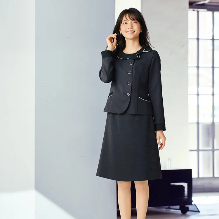 事務服スカート Aライン アンジョア オフィススカート 2WAYストレッチ素材