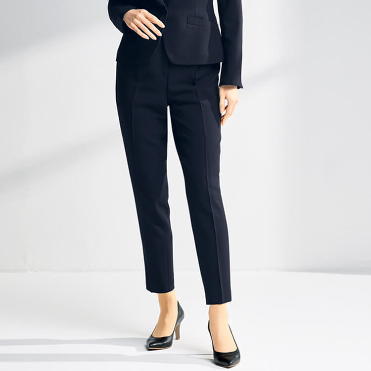 アンジョア・enjoie・事務服パンツ・テーパード・ストレッチ仕様のオフィスユニフォーム