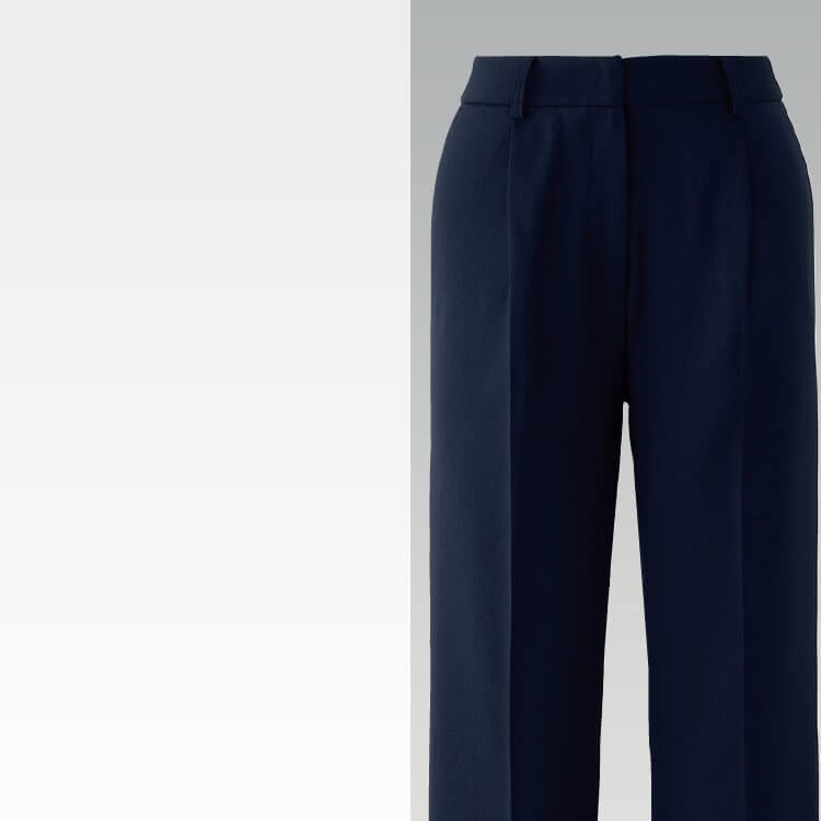 ホテル制服・レディース・パンツ・物販接客用ユニフォーム・オールシーズン・事務服スラックス