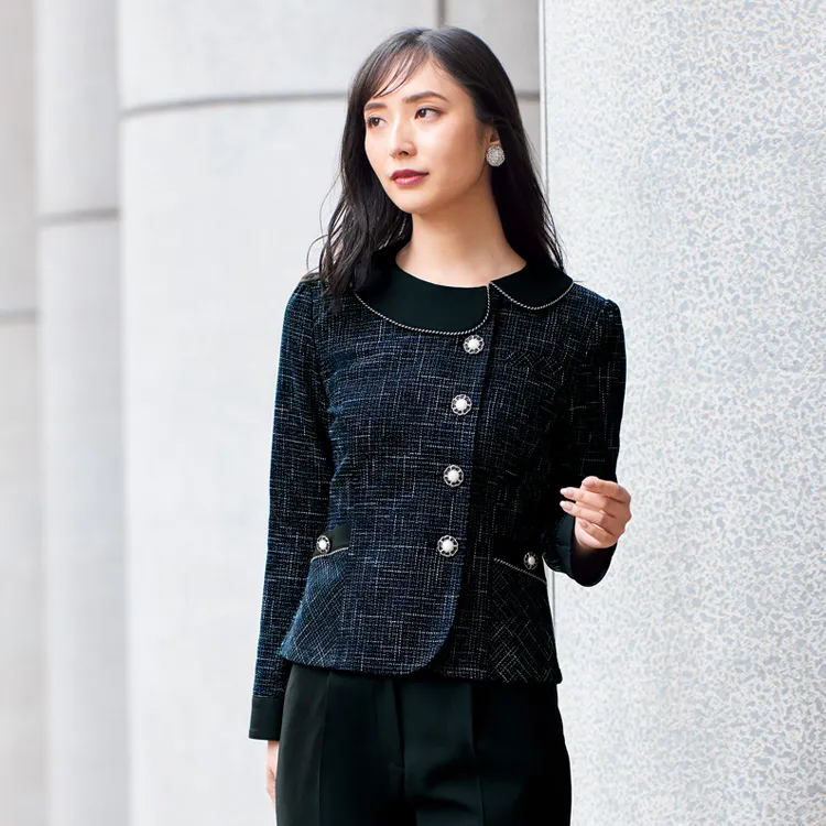 企業受付制服ジャケット 82040 アンジョア事務服 おもてなしユニフォーム