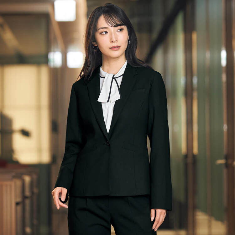 アンジョア・事務服ジャケット・レディース・企業受付制服・オフィス制服・事務服ユニフォーム