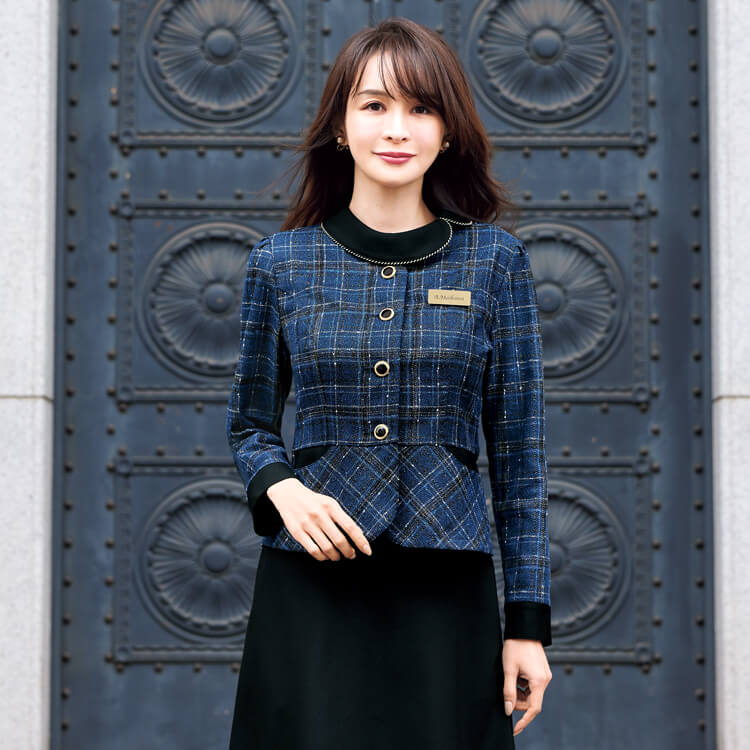 enjoie・事務服・アンジョア・レディース用・ジャケット制服・ショールーム・受付ユニフォーム・事務服トップス