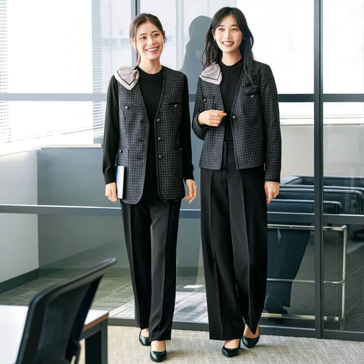 カーシーカシマ EAJ1000 ジャケット レディース オフィス ショールーム制服 ストレッチ素材【イーユニフォーム】