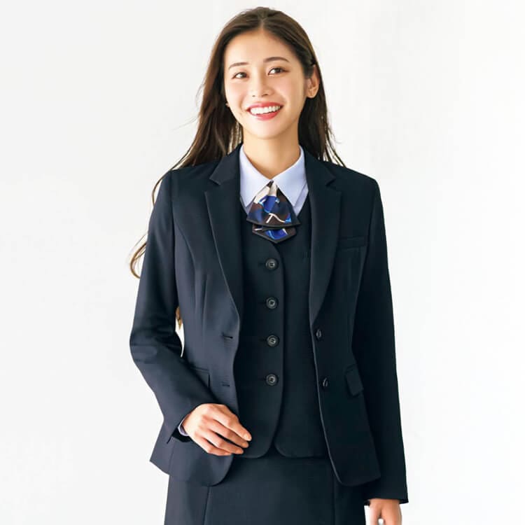 EAJ1002 同素材 ジャケット レディース enjoy事務服 オフィスユニフォーム