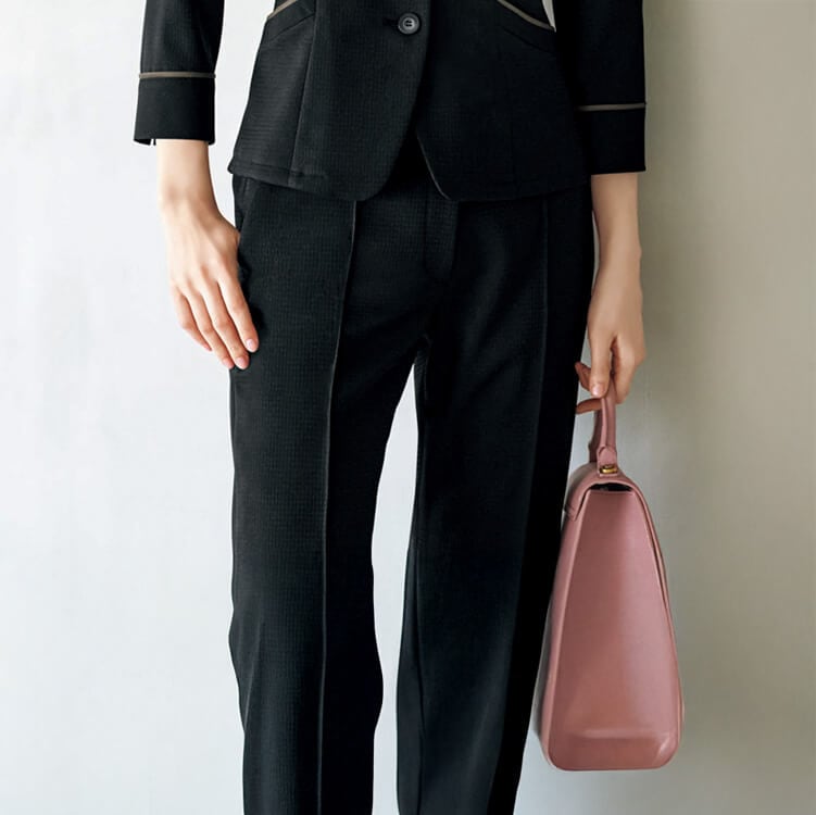 レディース 事務服 パンツ ストレッチ オフィス 制服