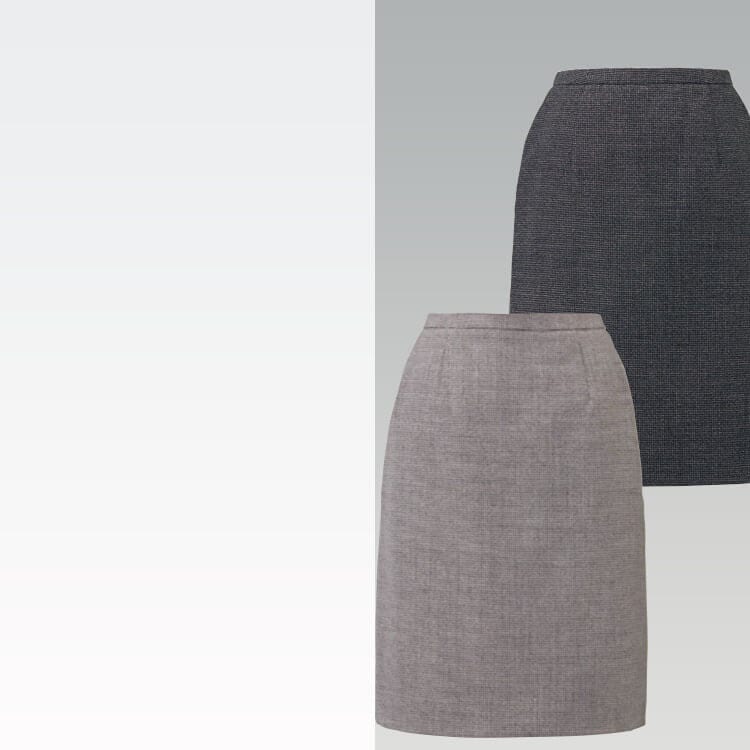 事務服ウール混スカート