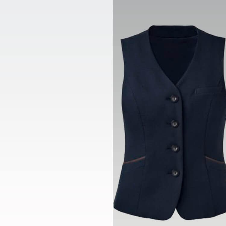 ストレッチ素材 吸汗速乾 洗える ベスト オフィスユニフォーム レディース【e-UNIFORM】