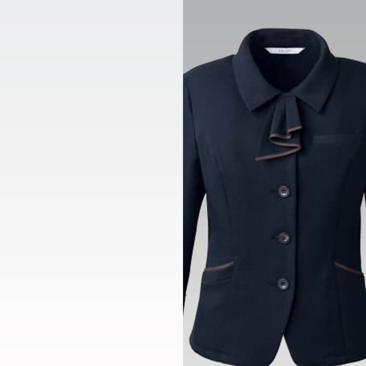 オーバーブラウス 七分袖 ストレッチ素材 吸汗速乾 イージーケア対応 オフィス制服