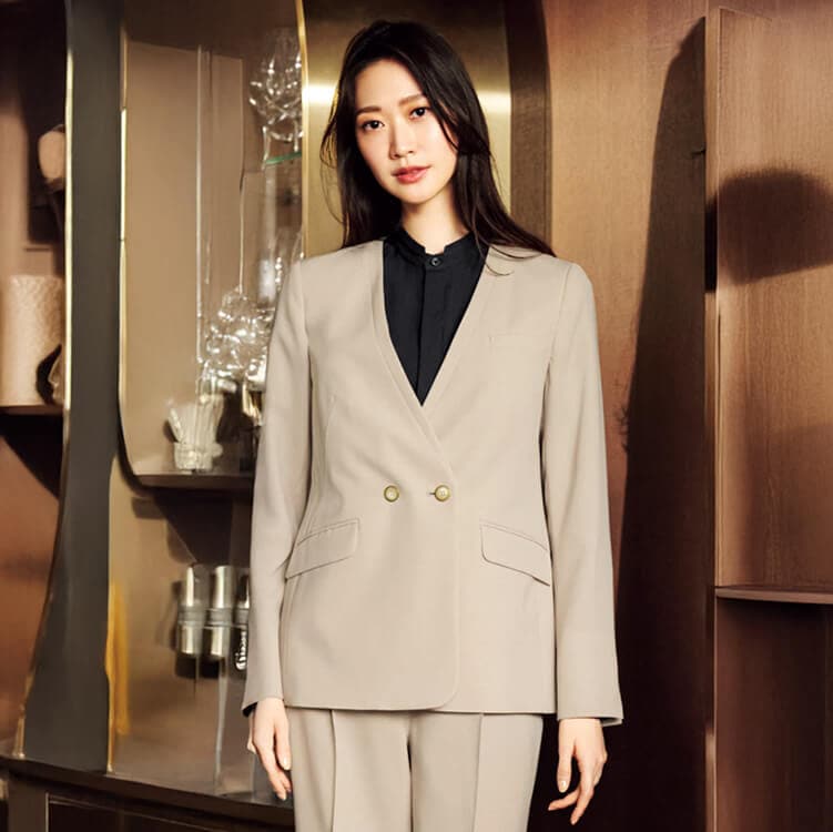 enjoy事務服 NAJ066 オフィスジャケット レディース 接客 制服【イーユニフォーム】