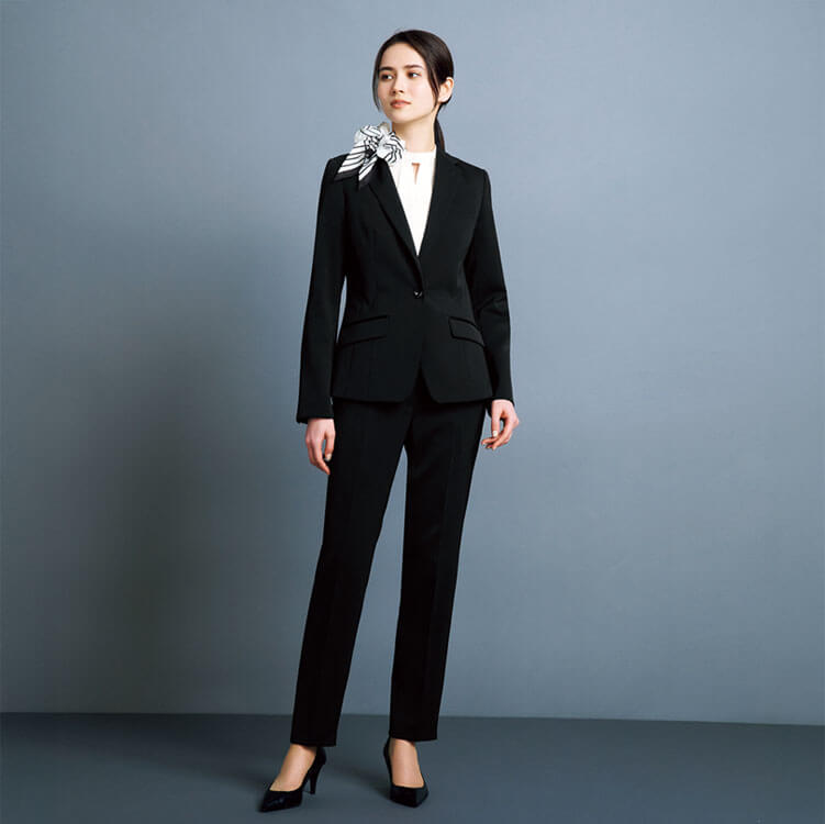 オフィス制服テーパードパンツ