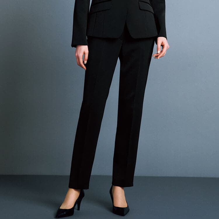 事務服テーパードパンツ