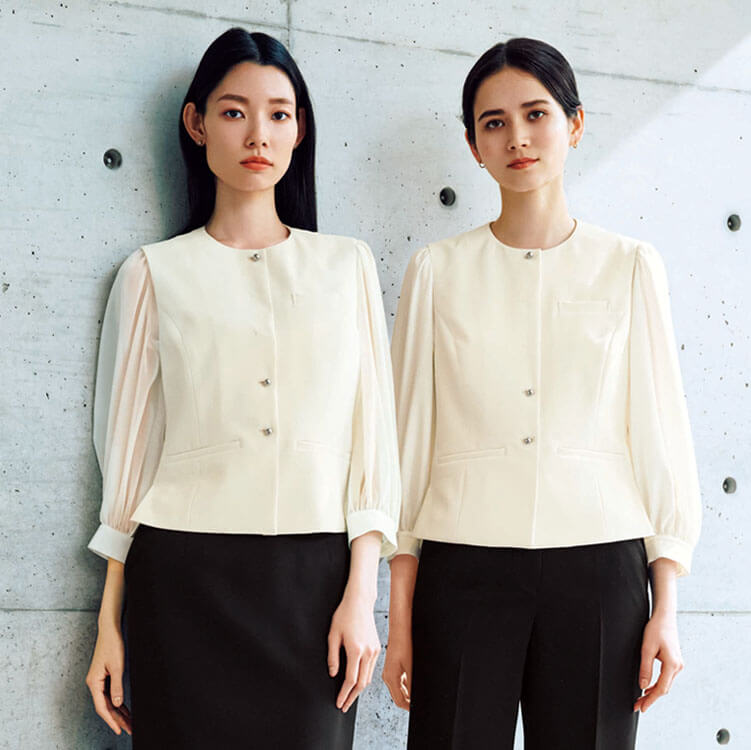 カーシーカシマ NAV073 ベスト レディース オフィス ホテル 制服 ストレッチ ショールーム制服