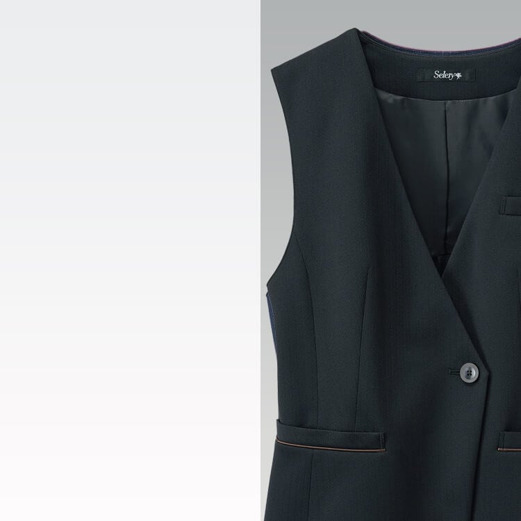 会社制服用ニットベスト 軽やかな着心地とストレスフリー設計