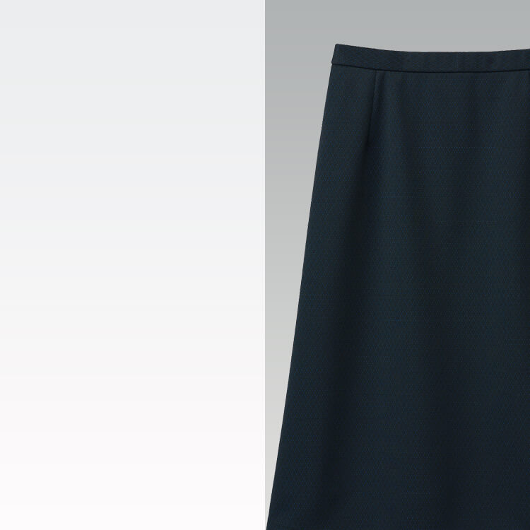 事務服スカート ニット素材 軽やかで快適なオフィスウェア