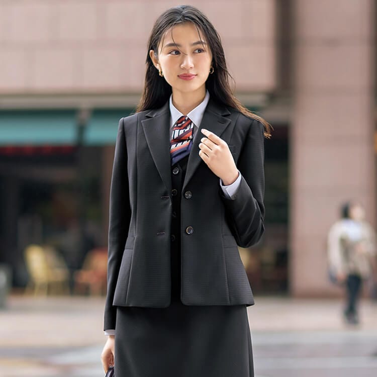 セロリー 25299｜事務服ジャケット ECO素材 ストレッチニット オールシーズン オフィス制服