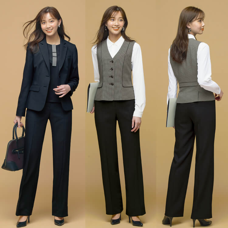 会社制服パンツ レディース用 オフィス制服 セロリー事務服