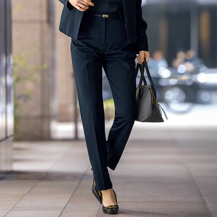 セロリー 5169 同素材ニットストレッチパンツ オフィス事務服シリーズ