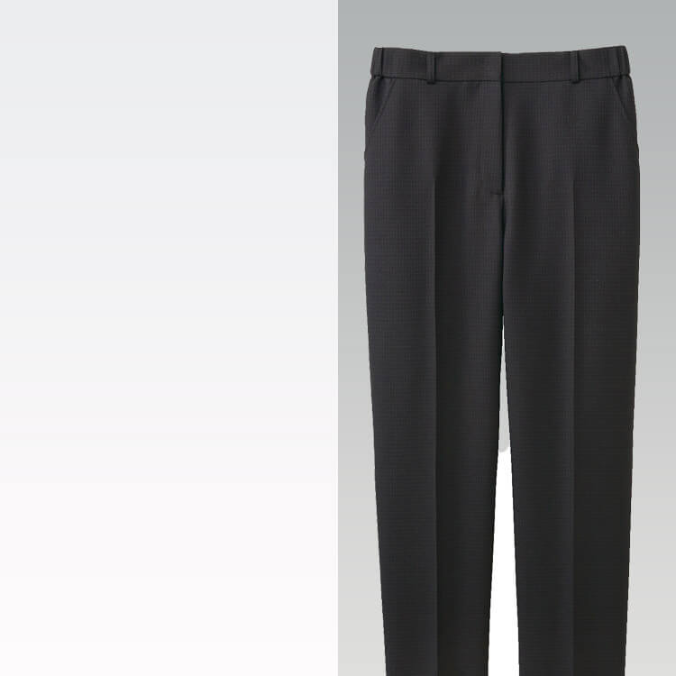 事務服 パンツ レディース オフィス 制服 ストレッチ おしゃれ 動きやすい チェック柄