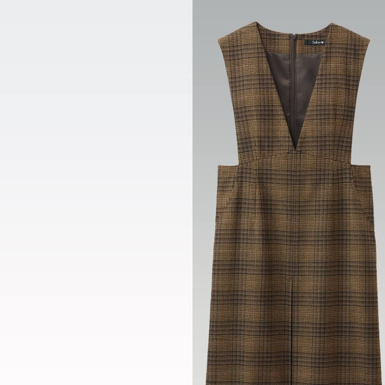 抗菌・抗ウイルス・防汚機能付き接客制服ジャンパースカート｜清潔で快適な職場服