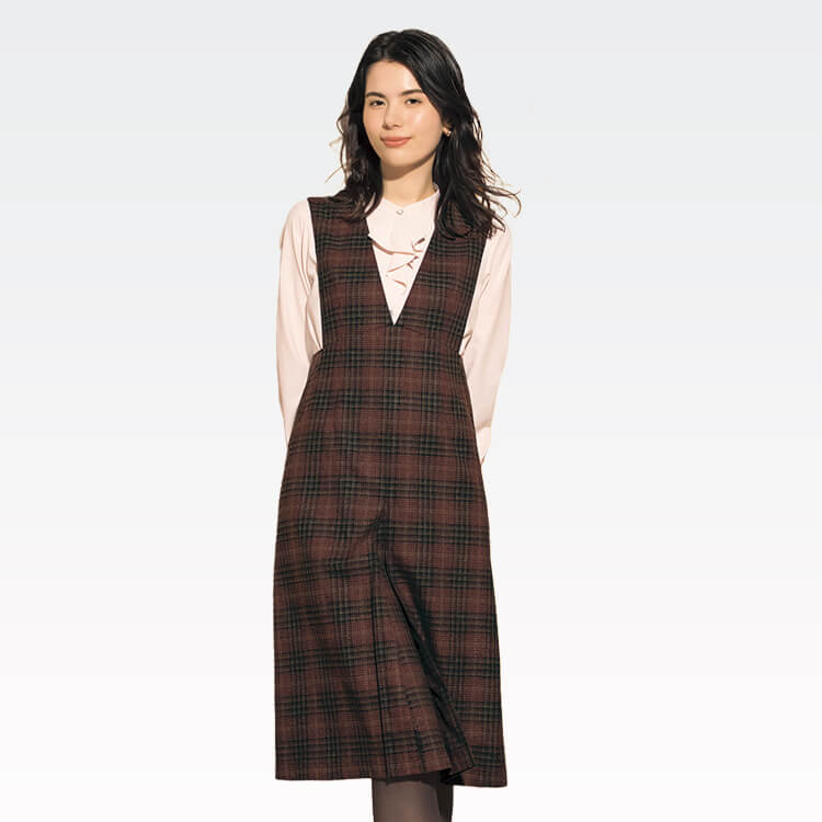 接客制服 ジャンパースカート sel5172｜秋冬に人気の事務服【e-UNIFORM】