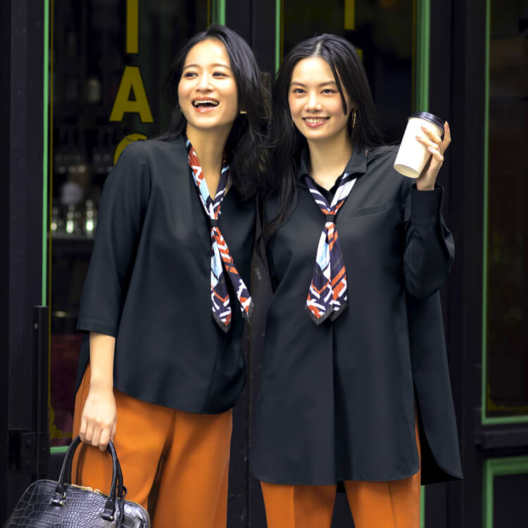 オフィス制服 プルオーバー｜上品なシルエットの事務服