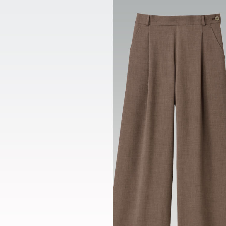 ワイドパンツ販売員制服夏服