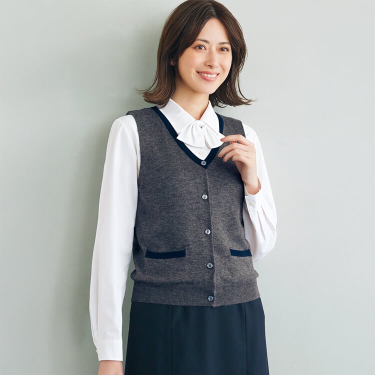 カーディガンベスト事務服