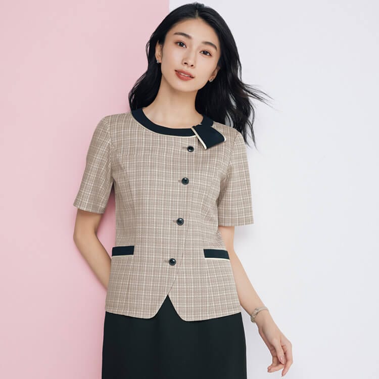 夏用事務服オーバーブラウス