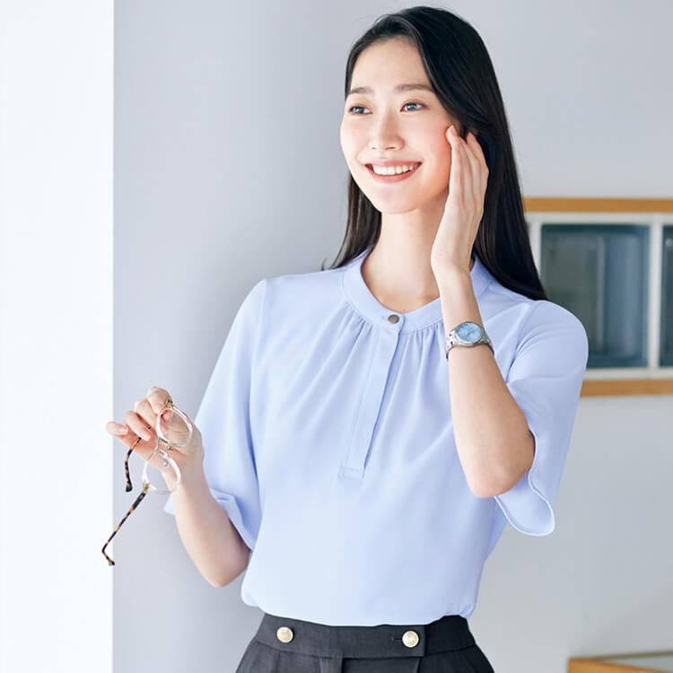 オフィス制服夏用プルオーバー