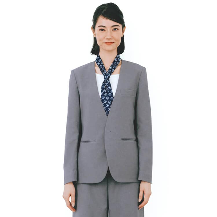 オフィス制服・ジャケット・男女兼用・ストレッチ・洗濯可能・エコ素材・飲食店・ホテル・受付ユニフォーム