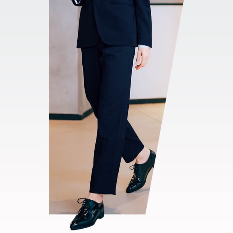 BON UNI 12302 オフィス用パンツ制服 男女兼用イージーパンツ ストレッチ 洗濯可 エコ素材