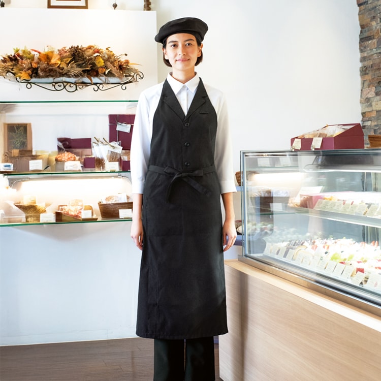 飲食店制服おしゃれエプロン