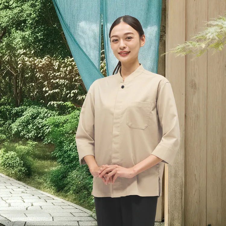 和食店 シャツ制服 七分袖シャツ 和食レストラン 寿司屋 蕎麦屋 割烹