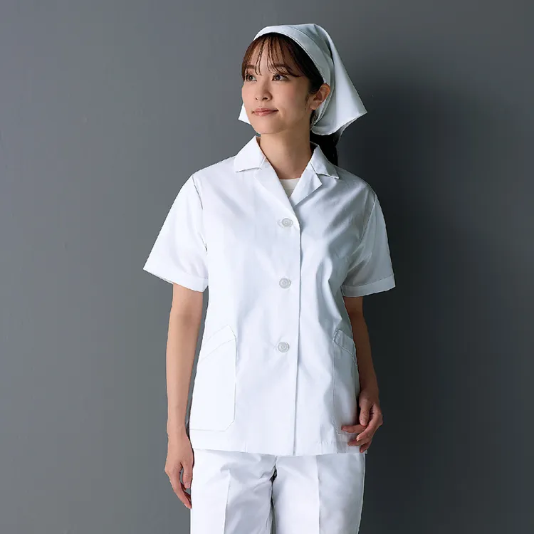 住商モンブラン 1-402 ECO素材 レディース 調理衣 半袖 白衣まとめ買い割引 厨房白衣大口割引 飲食店ユニフォーム