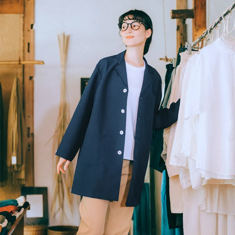 住商モンブラン ショップコート おしゃれ制服 スタッフユニフォーム エンジニアコート