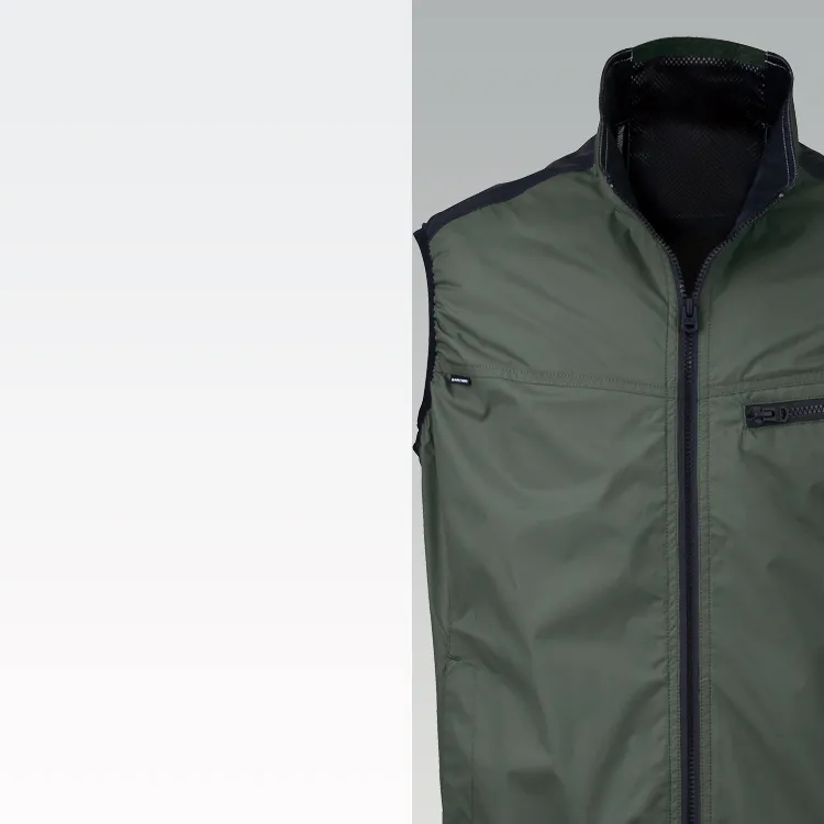 EBA5139は裏チタン加工でUV・赤外線を遮断し温度上昇を抑える空調風神服ベスト