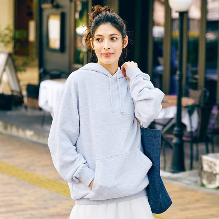 パーカー・作業着・スタッフ用ユニフォーム・男女兼用・厚手・スウェット