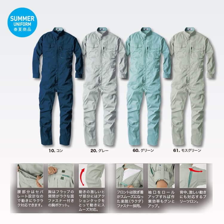 【新品未開封】ホンダ純正 夏用 つなぎ LL 作業着 長袖 ツナギ 整備服 整備 ツナギ作業服－夏用・帯電防止素材・背中プリーツが腕の動きやすさを