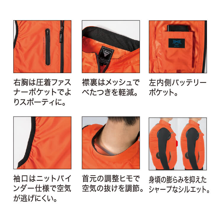 作業服ベスト空調服