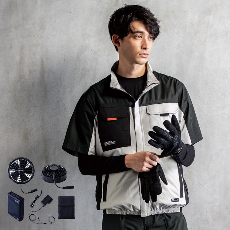 空調服半袖ブルゾン