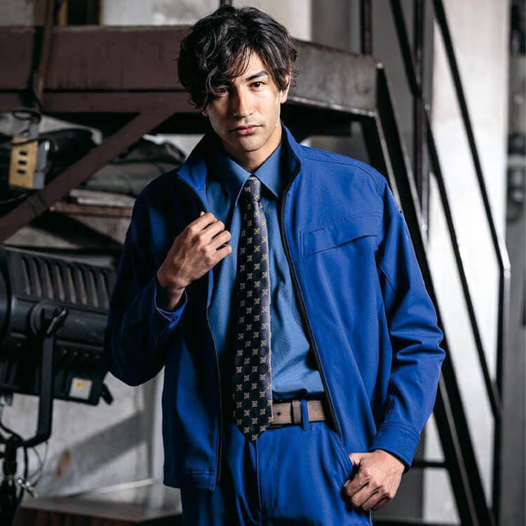 アイトス・長袖ブルゾン・男女兼用・ストレッチ・帯電防止・軽量・快適ブルゾン【e-UNIFORM】