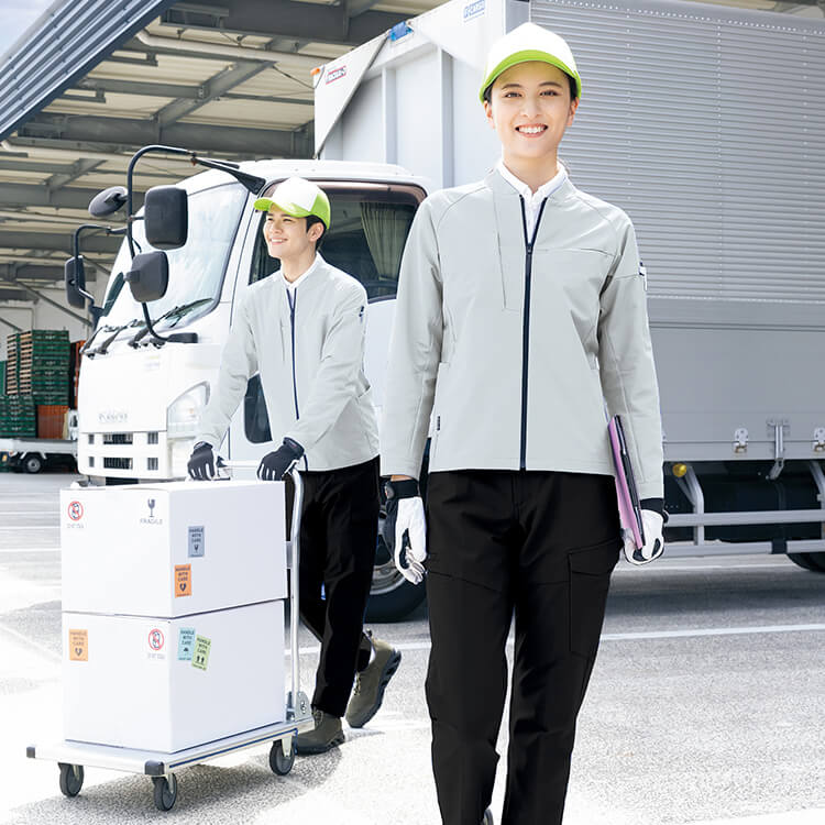 作業服ブルゾン夏用－全方位ストレッチ・吸汗速乾の快適な長袖