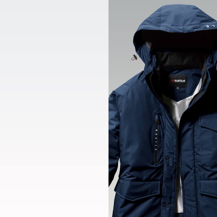 中綿入り防寒服｜防風・保温・軽量設計の作業服ジャケット