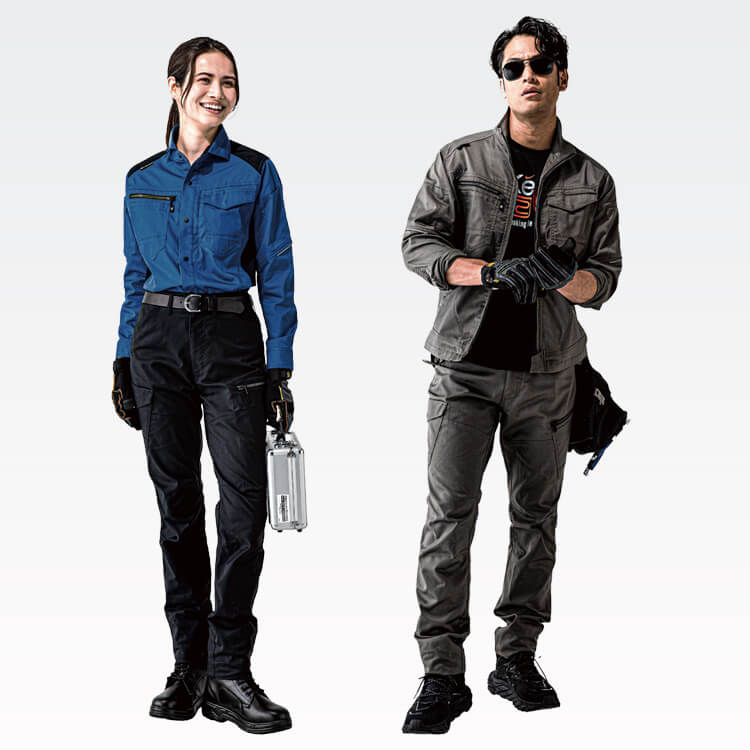 作業着カーゴパンツ夏用