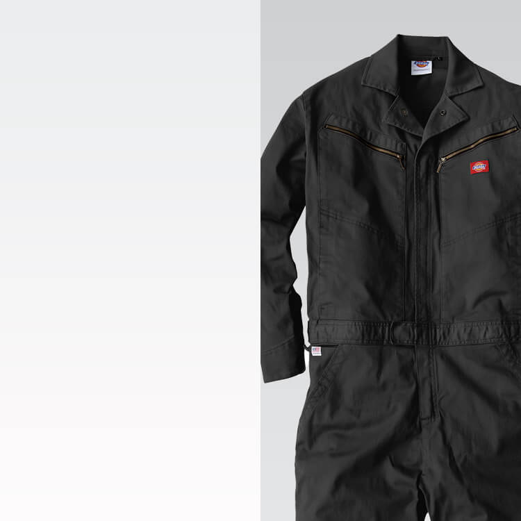 つなぎ作業着の通販－続き服「ディッキーズ」おしゃれ作業服Dickies