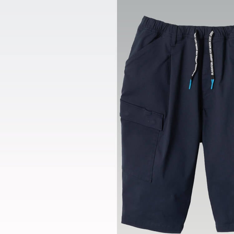 作業服 ショートパンツ・ヨコ伸び55％ストレッチ・作業着 半ズボン 動きやすい ショートパンツ 倉庫 運送 イベント