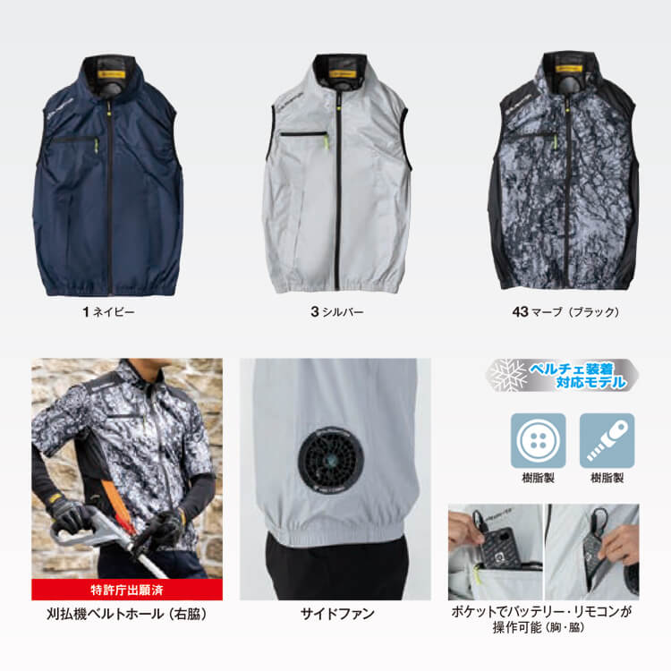 ボルトクール ベストフルセット｜ファン付きウェア・遮熱素材・ 企業の
